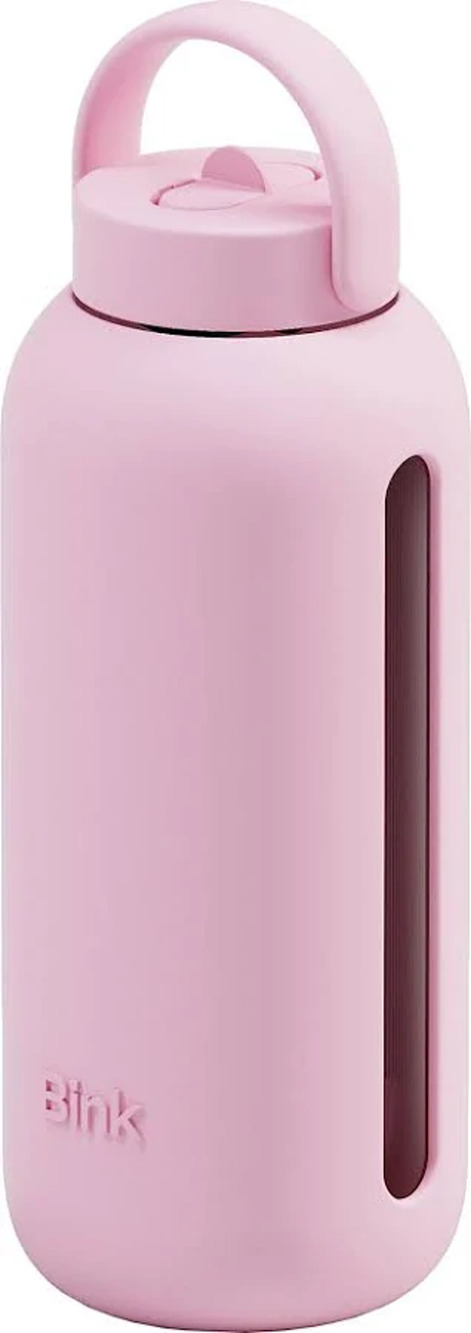 NWT Bink Big Bottle 36oz Borosilicate Glass Water Bottle – Oyster Pink Brand New